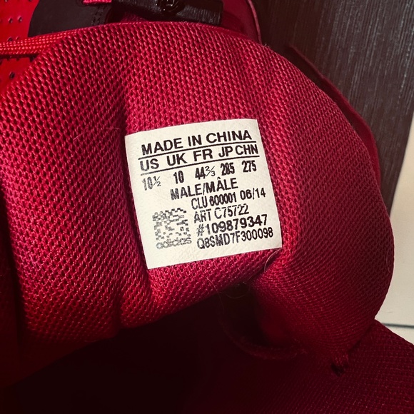 Adidas D Rose 773 III Scarlet/Core Black sz 10.5 - Picture 11 of 13